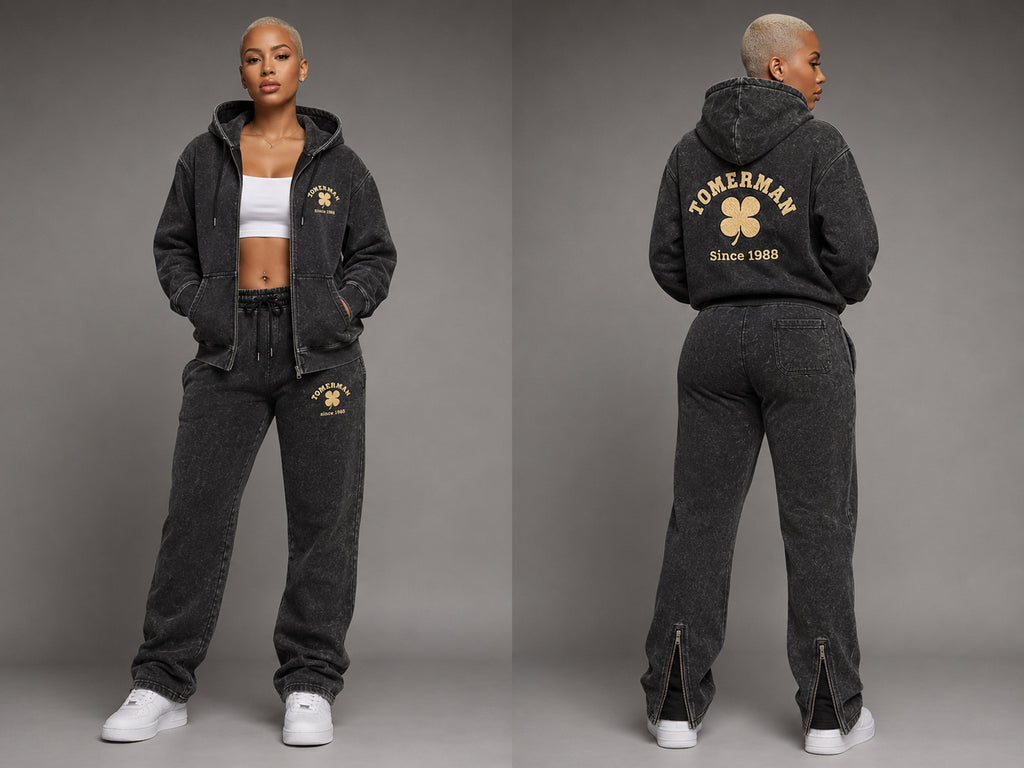 TOMERMAN Grey Vintage Edition Flare Pants