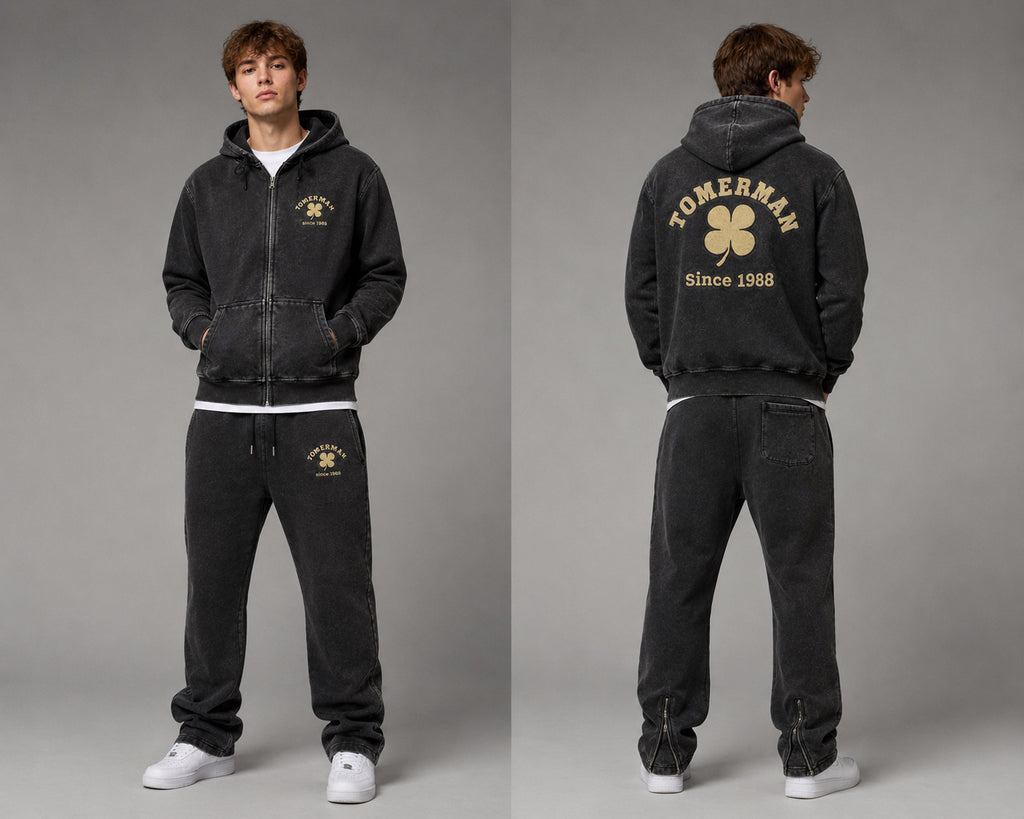 TOMERMAN Grey Vintage Edition Flare Pants